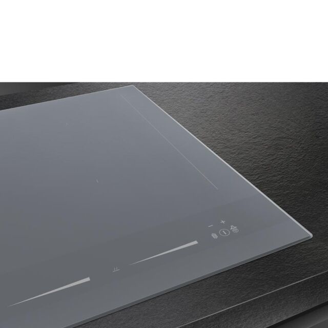 Smeg SIM1644DS 60cm Linea Induction Hob in Silver Glass with AutoVent 2.0