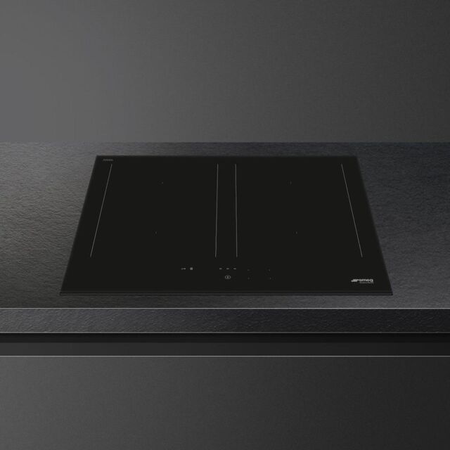 Smeg SIM3644D 60cm Eclipse Induction Hob in Black with AutoVent 2.0