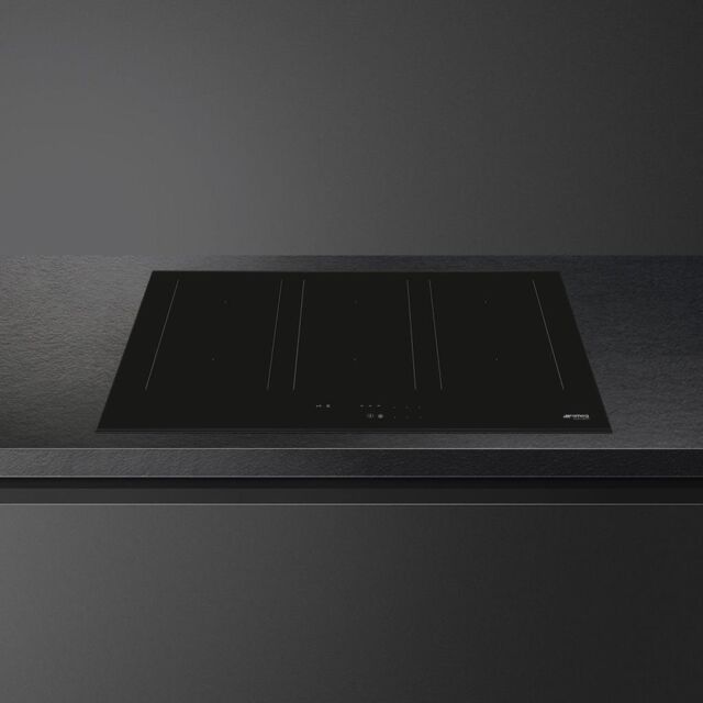 Smeg SIM3864D 80cm Eclipse Induction Hob in Black with AutoVent 2.0