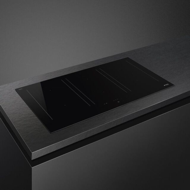 Smeg SIM3964D 90cm Induction Hob AutoVent 2.0, Black