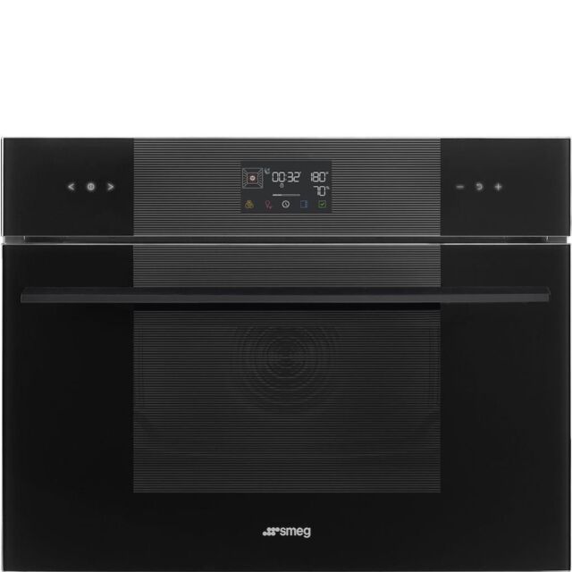 Smeg SO4102S3B3 45cm Linea Steam 100 Oven, Black