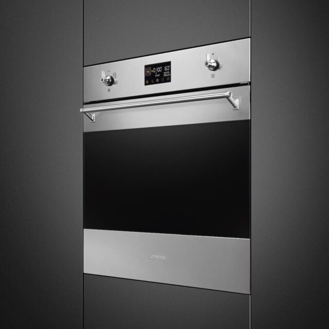 Smeg SO6302M2X 60cm Classic Speedwave XL Combi Microwave, Stainless Steel