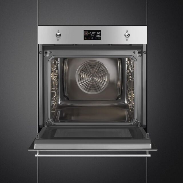 Smeg SO6302M2X 60cm Classic Speedwave XL Combi Microwave, Stainless Steel