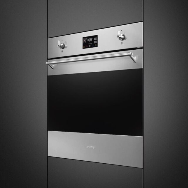Smeg SOP6302S2PX 60cm Classic SteamOne Single Oven, Stainless Steel