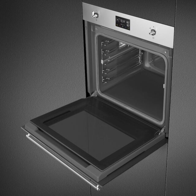 Smeg SOP6302S2PX 60cm Classic SteamOne Single Oven, Stainless Steel