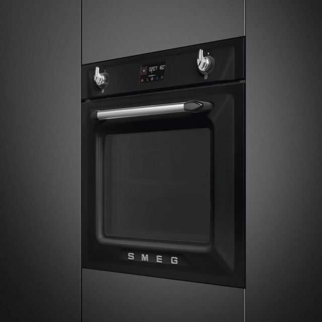 Smeg SOP6902S2PN 60cm Victoria Pyrolytic SteamOne Oven, Black