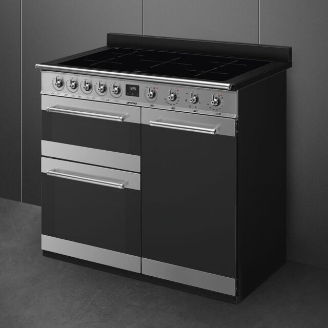 Smeg SY103I 100cm Symphony Electric Range Cooker, Stainless Steel