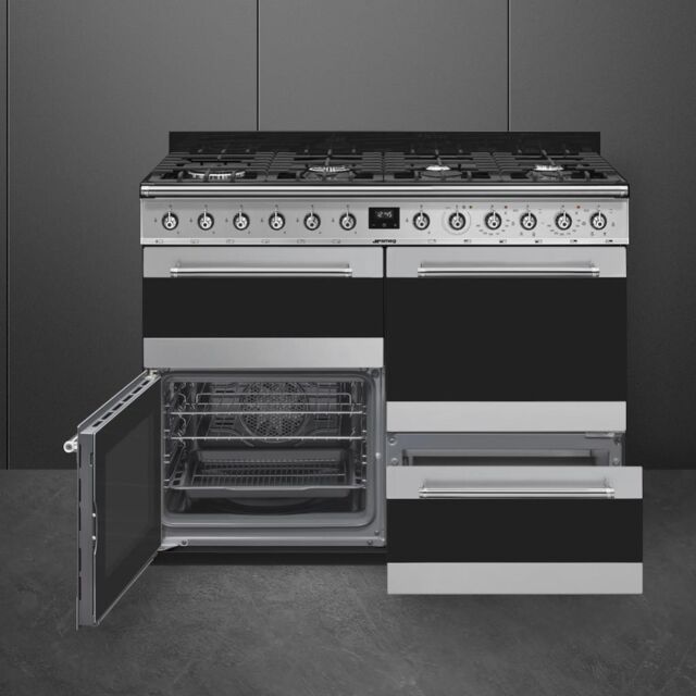 Smeg SYD4110-1 110cm Symphony Dual Fuel Range Cooker