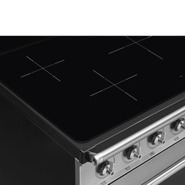 Smeg SYD4110I-1 110cm Symphony Electric Cooker, Eclipse Glass