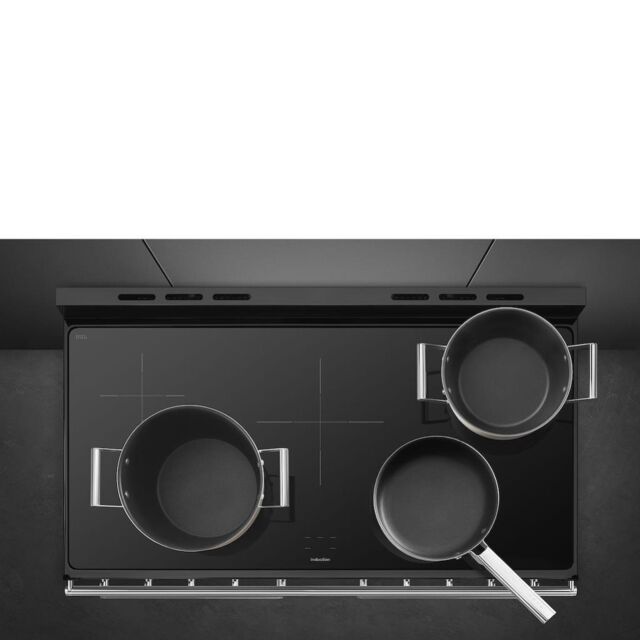 Smeg SYD4110I-1 110cm Symphony Electric Cooker, Eclipse Glass