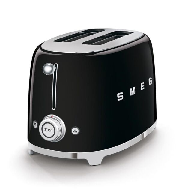 Smeg TSF01BLUK Toaster, Black