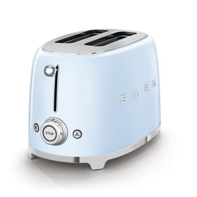 Smeg TSF01PBUK Toaster, Blue