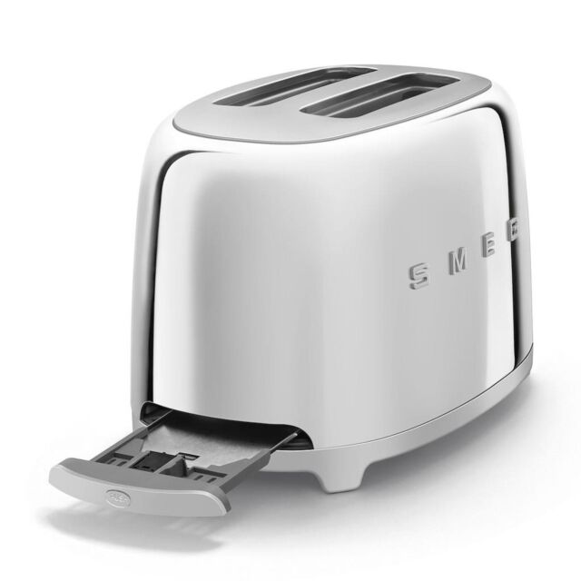 Smeg TSF01SSUK Toaster, Chrome