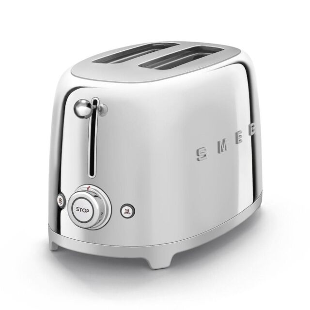 Smeg TSF01SSUK Toaster, Chrome