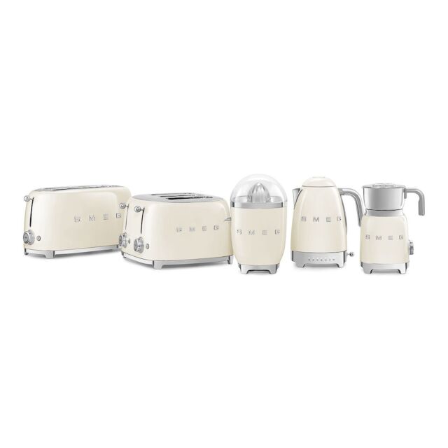 Smeg TSF03CRUK Toaster, Cream
