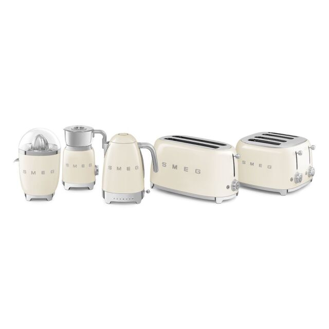 Smeg TSF03CRUK Toaster, Cream