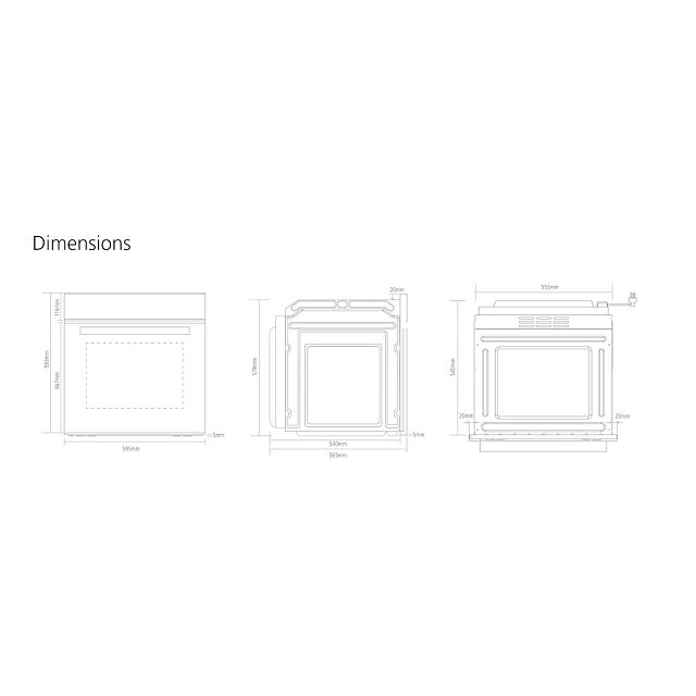 Caple C2101 Built In Single Oven