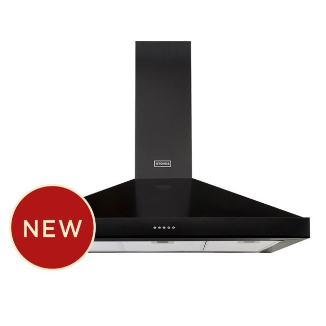 Stoves ST S900 STER CHIM BLK 90cm Hood