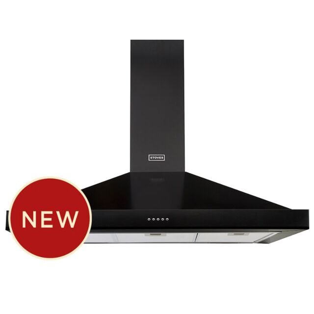 Stoves ST S1100 STER CHIM BLK 110cm Hood
