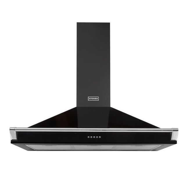 Stoves ST S900 RICH CHIM RAIL BLK 90cm Hood