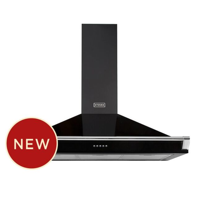Stoves ST S900 RICH CHIM RAIL BLK 90cm Hood
