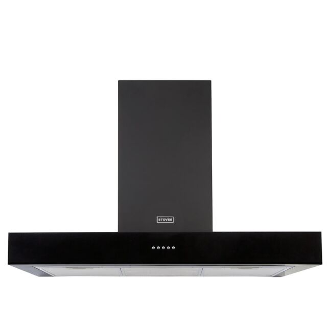Stoves ST S1100 STER FLAT BLK 110cm Flat Cooker Hood