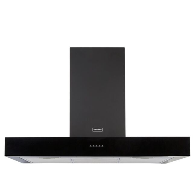 Stoves ST S1100 STER FLAT BLK 110cm Flat Cooker Hood