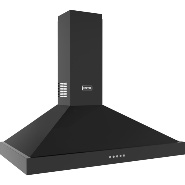 Stoves ST STERLING CHIM 90PYR BLK 90cm Pyramid Hood