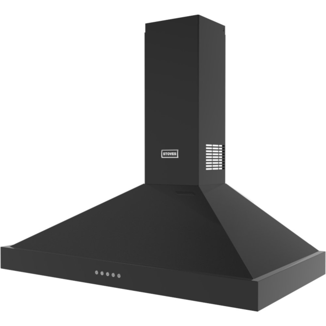 Stoves ST STERLING CHIM 110PYR BLK 110cm Pyramid Hood