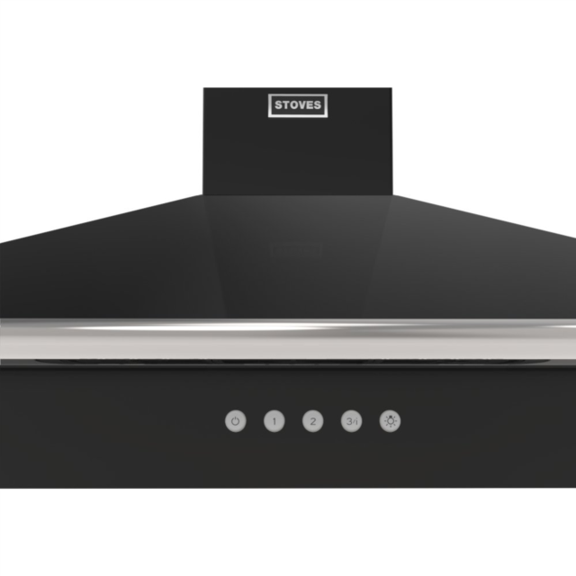 Stoves ST RICHMOND CHIM 100PYR BLK 100cm Pyramid Hood