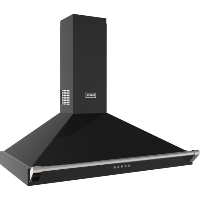 Stoves ST RICHMOND CHIM 110PYR BLK 110cm Pyramid Hood