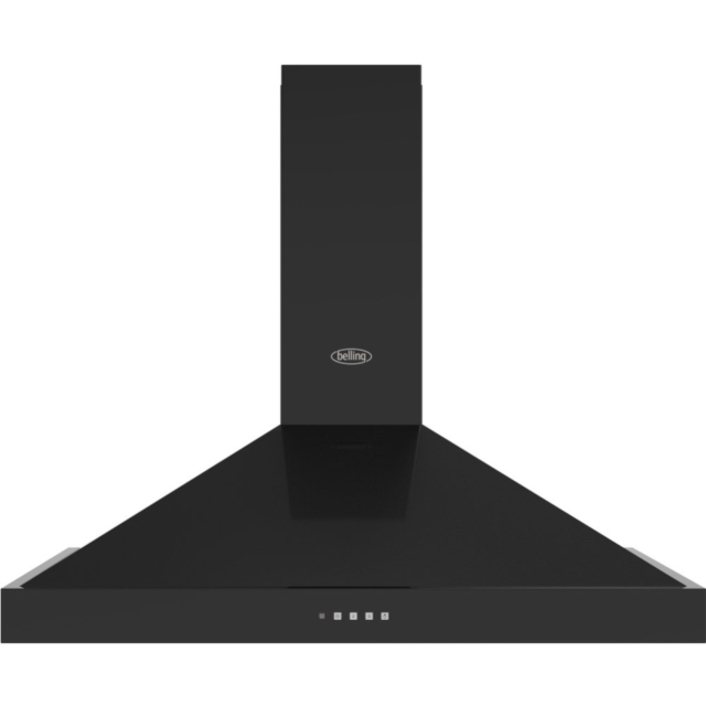 Belling BEL FARMHOUSE CHIM 90PYR BLK 90cm Pyramid Hood