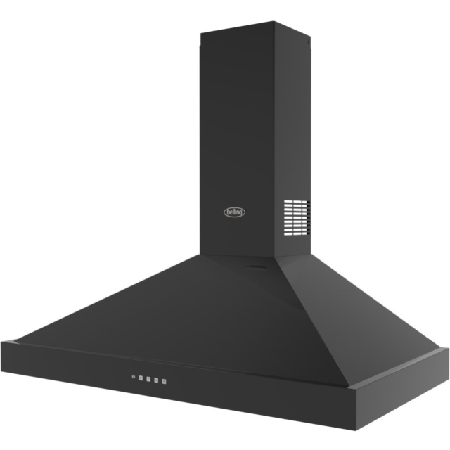 Belling BEL FARMHOUSE CHIM 90PYR BLK 90cm Pyramid Hood