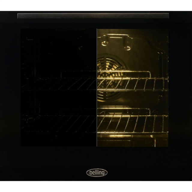 Belling FSA VISION 60DF 60cm Dual Fuel Cooker with Double Oven - Black & Silver Steel