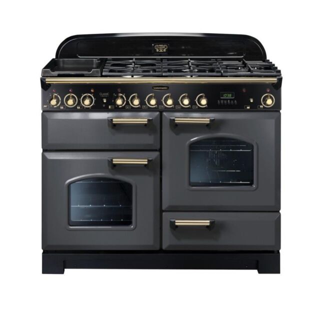 Rangemaster CDL110DFFSL/B 110cm Dual Fuel Range Cooker