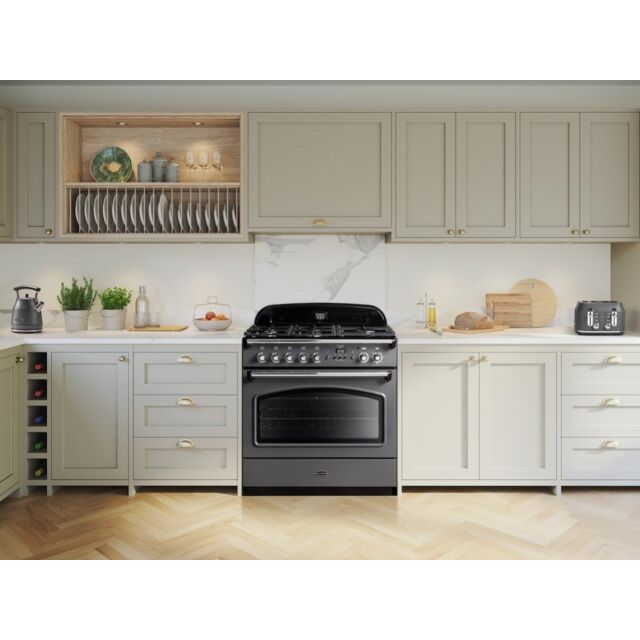 Rangemaster CLAS90FXDFFSL/B 90cm Dual Fuel Range Cooker