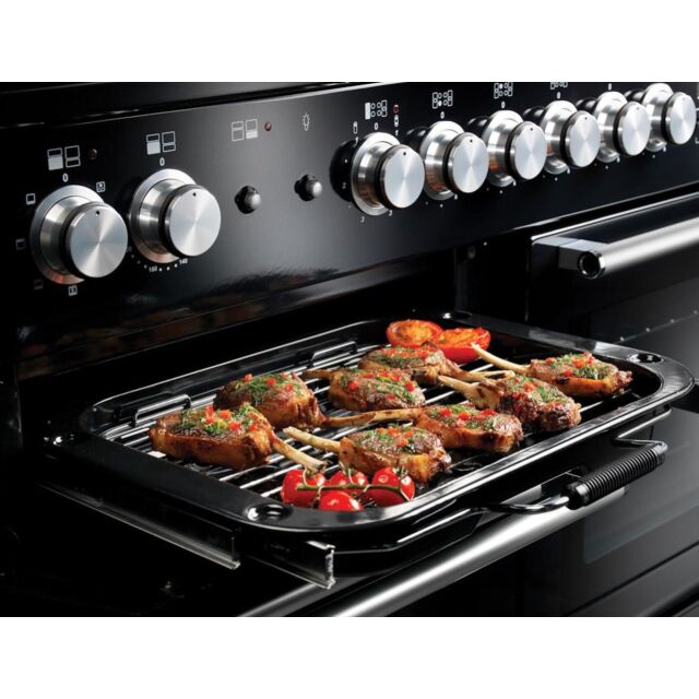 Rangemaster NEX90DFFBL/C 90cm Dual Fuel Range Cooker
