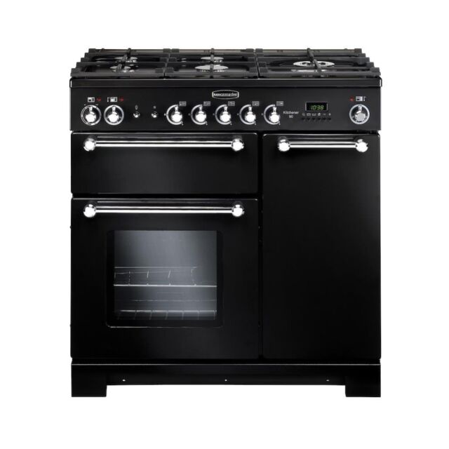 Rangemaster KCH90DFFBL/C 90cm Dual Fuel Range Cooker