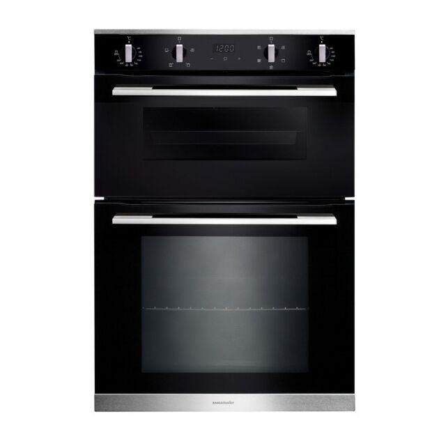 Rangemaster RMB9045BL/SS 90cm Built-In 4/5 Functions Double Oven