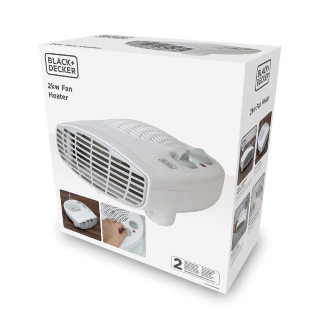 Black & Decker BXSH37005GB 2KW Flat Fan Heater
