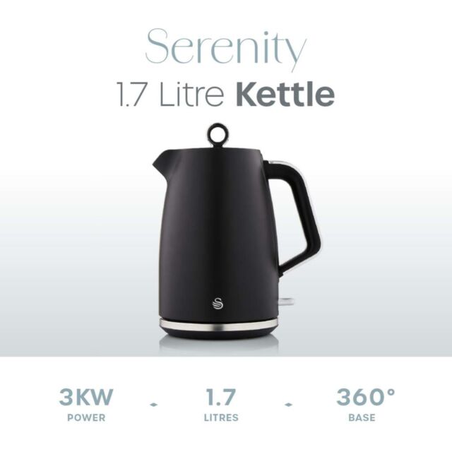 Swan SK14017BLK 1.7L Serenity Kettle