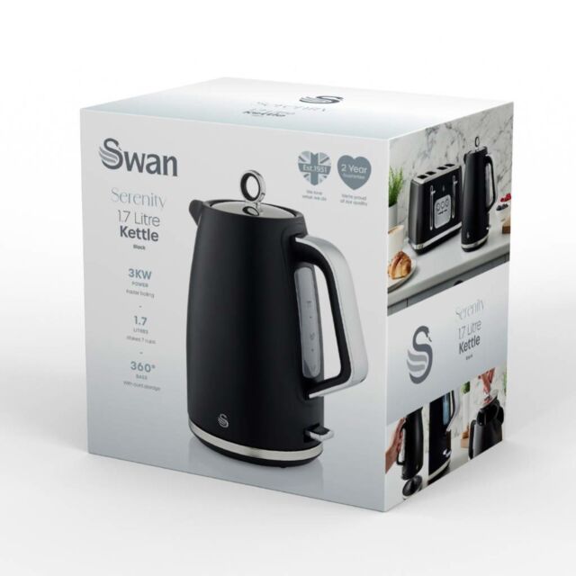 Swan SK14017BLK 1.7L Serenity Kettle
