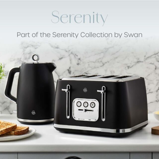 Swan ST19024BLK 4 Slice Serenity Toaster