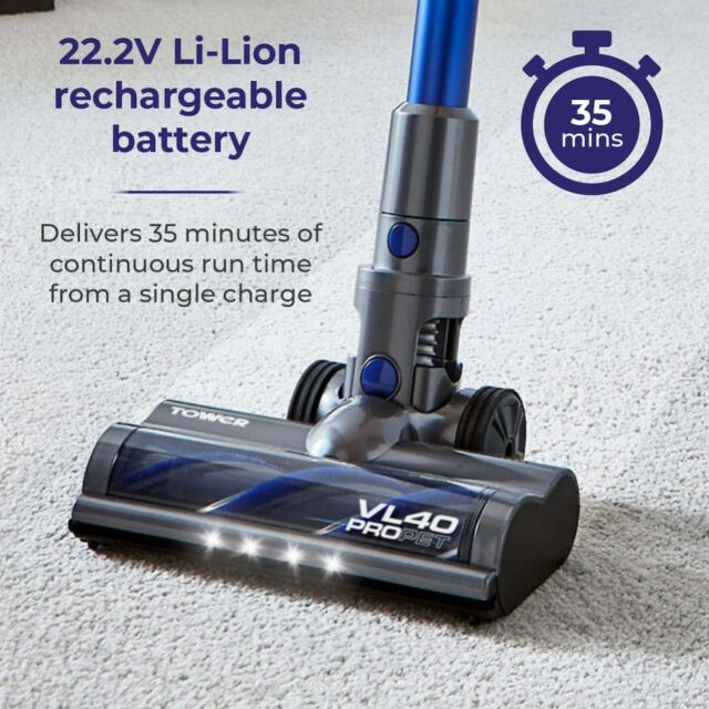 Tower T513004 VL40 Pro Pet 22.2V Cordless Vacuum Cleaner
