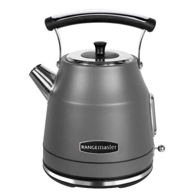 Rangemaster RMCLDK201GY Classic Quiet Boil Kettle 1.7L  3kW - Matt Slate Grey