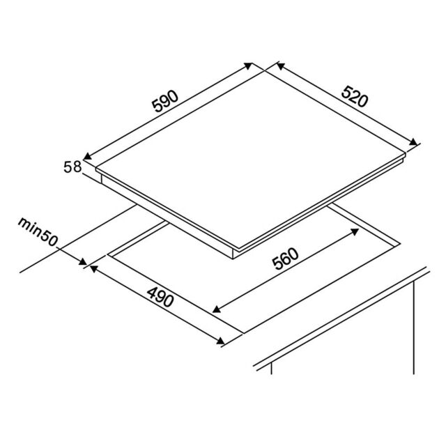 Teknix BITK6KNI 60CM INDUCTION HOB 