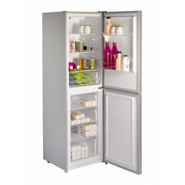Teknix SMF1755S/E Fridge Feezer Smart Frost Silver