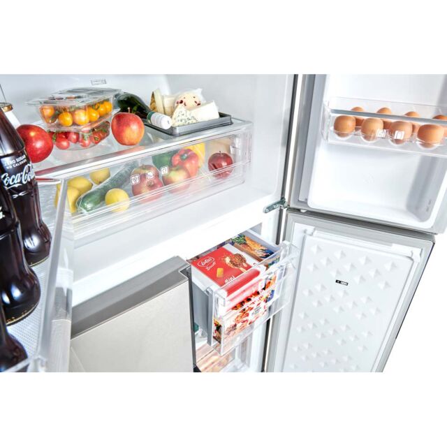 Teknix TMD4801803S American 4 Door Side By Side Fridge Freezer - Silver