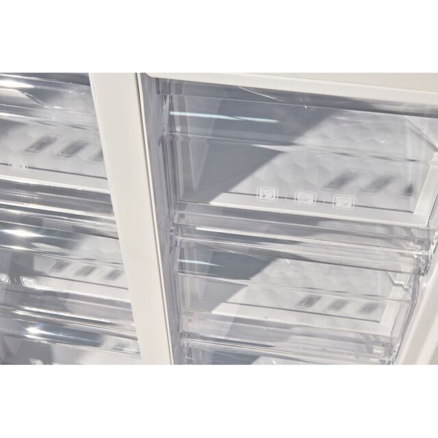 Teknix TMD4801803S American 4 Door Side By Side Fridge Freezer - Silver