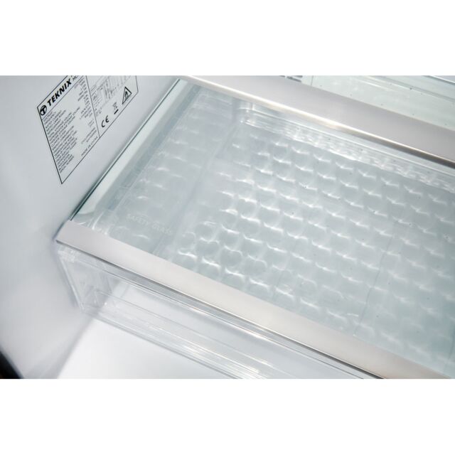 Teknix TMD4801803S American 4 Door Side By Side Fridge Freezer - Silver